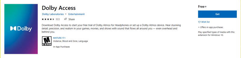 Dolby Atmos Get the app