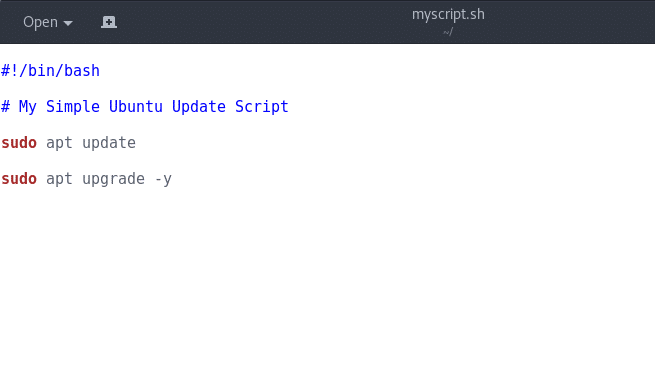 linux-scripting-making-script-with-gedit